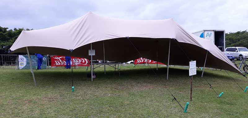 Waterproof stretch tent